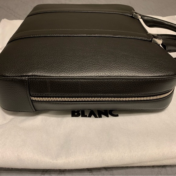 MONTBLANC 113002 Meisterstuck Small Leather Document Case Bag Briefcase Black - Picture 6 of 10